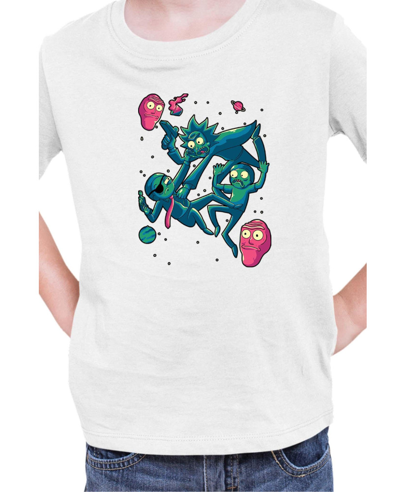 Детска Тениска Rick And Morty Space