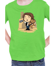 Детска Тениска Star Wars Cute Han Solo Chewbaka