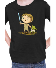 Детска Тениска Star Wars Luke Yoda
