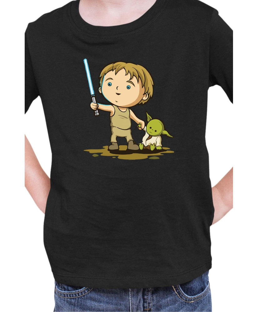 Детска Тениска Star Wars Luke Yoda