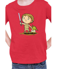Детска Тениска Star Wars Luke Yoda
