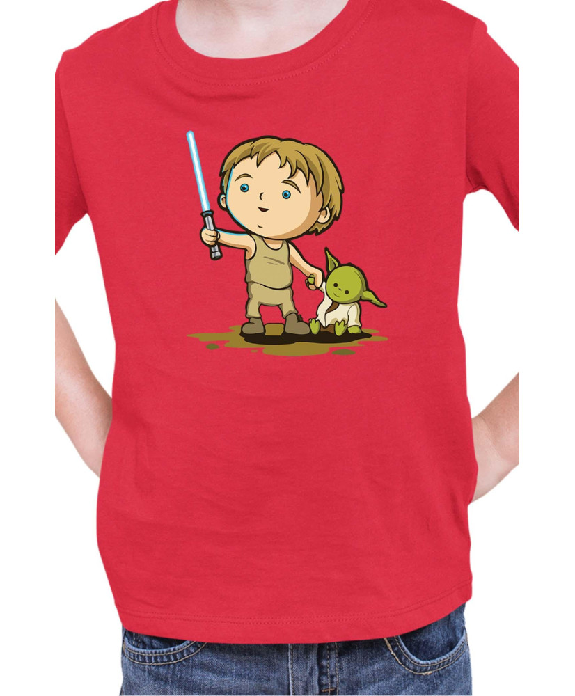 Детска Тениска Star Wars Luke Yoda