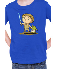 Детска Тениска Star Wars Luke Yoda
