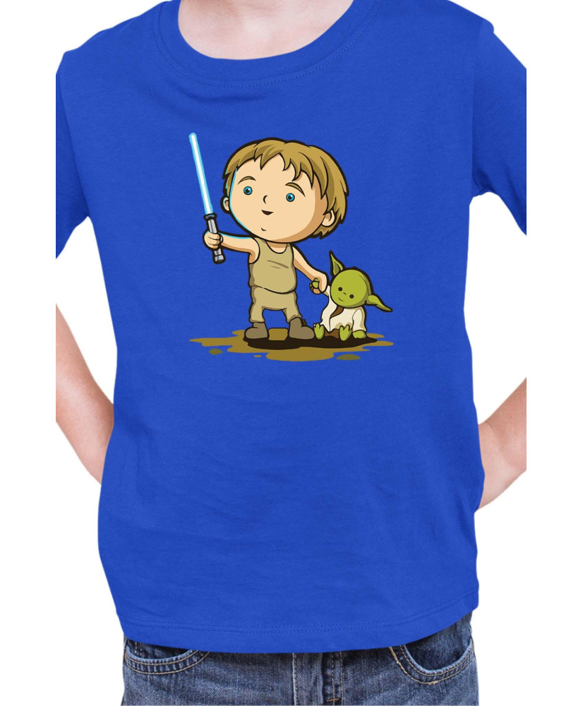 Детска Тениска Star Wars Luke Yoda