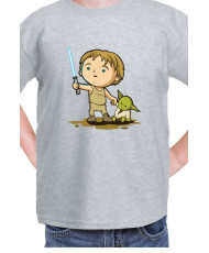 Детска Тениска Star Wars Luke Yoda