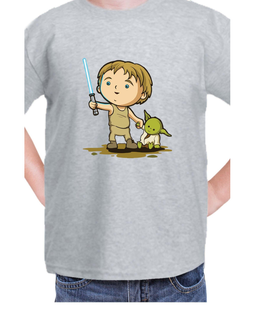 Детска Тениска Star Wars Luke Yoda