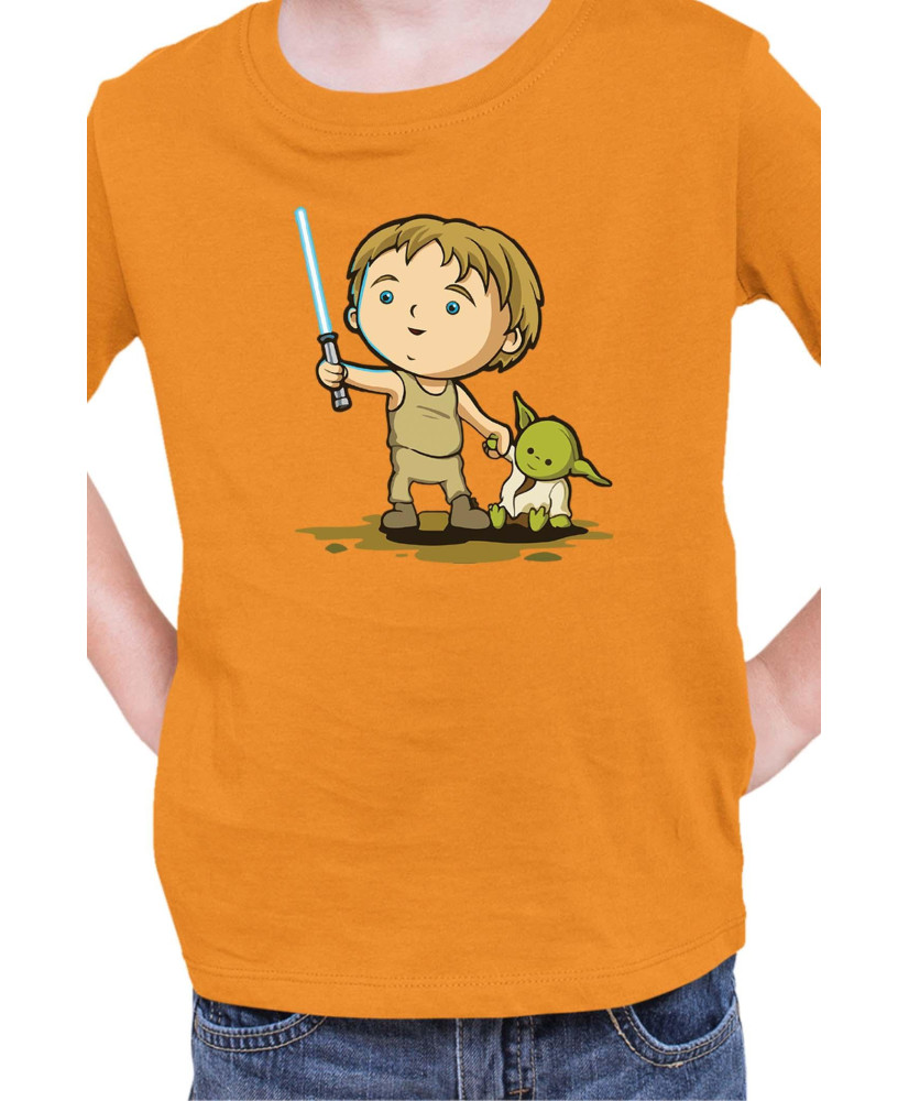 Детска Тениска Star Wars Luke Yoda