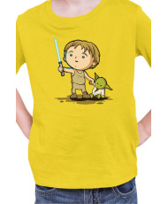 Детска Тениска Star Wars Luke Yoda