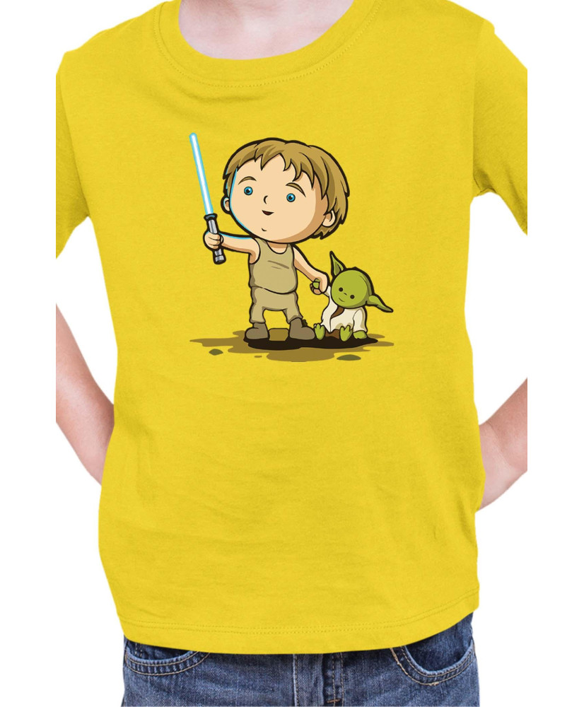 Детска Тениска Star Wars Luke Yoda