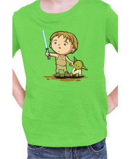 Детска Тениска Star Wars Luke Yoda