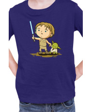 Детска Тениска Star Wars Luke Yoda