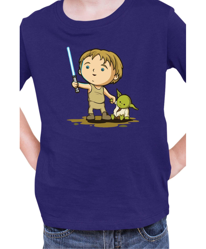 Детска Тениска Star Wars Luke Yoda
