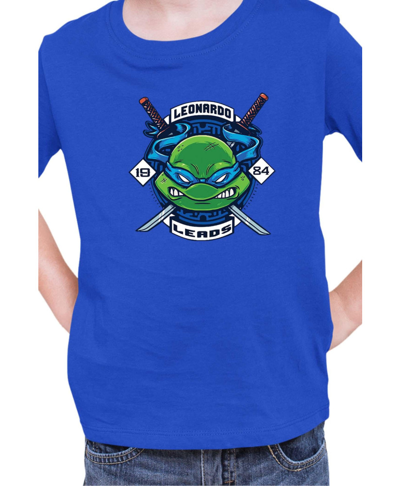 Детска Тениска Tmnt Teenage Mutant Ninja Turtles Leonardo Leads