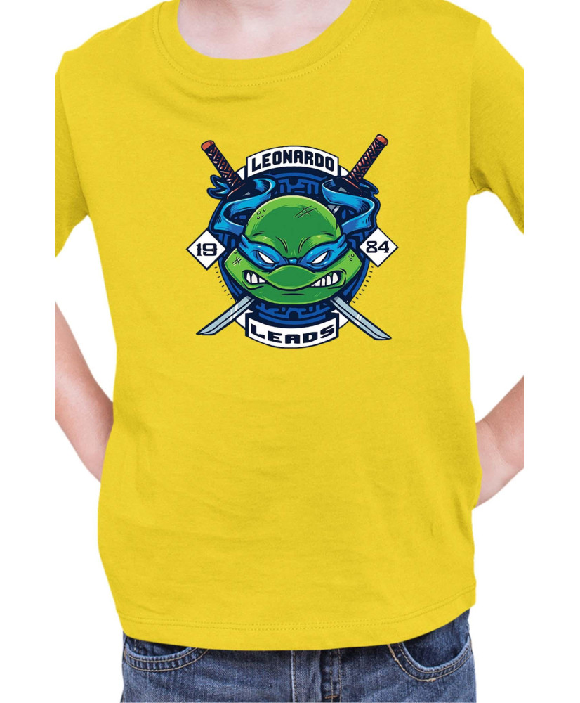 Детска Тениска Tmnt Teenage Mutant Ninja Turtles Leonardo Leads