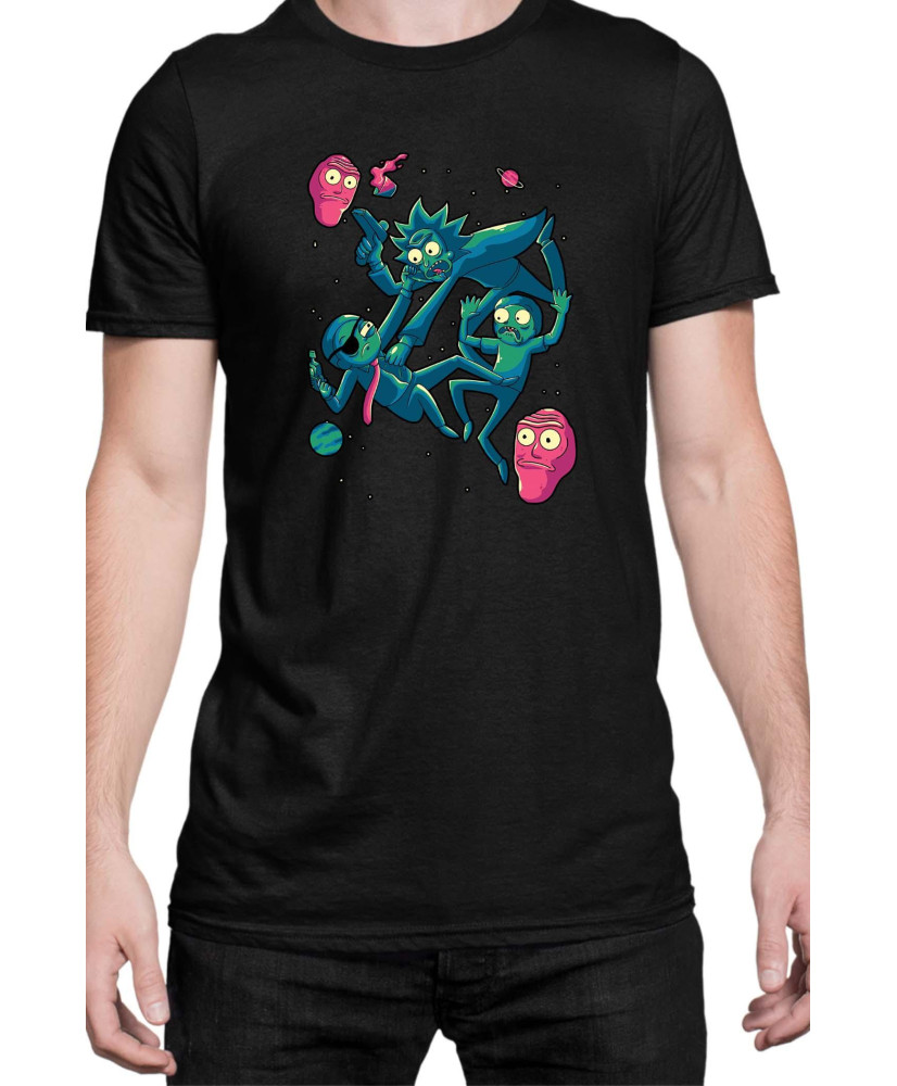 Мъжка Тениска Rick And Morty Space
