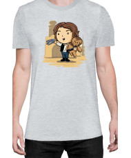 Мъжка Тениска Star Wars Cute Han Solo Chewbaka