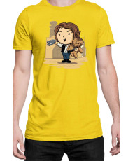 Мъжка Тениска Star Wars Cute Han Solo Chewbaka