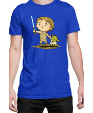 Мъжка Тениска Star Wars Luke Yoda