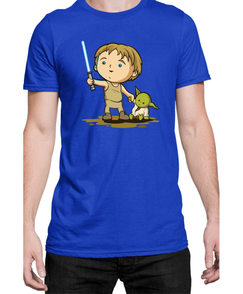 Мъжка Тениска Star Wars Luke Yoda