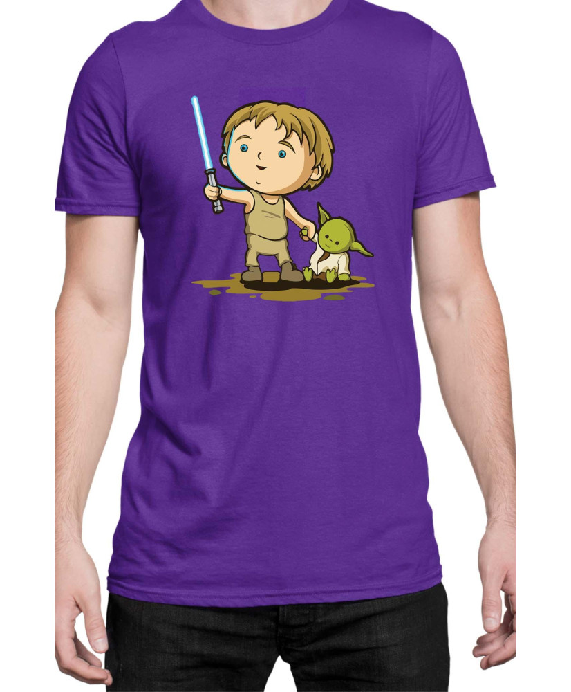 Мъжка Тениска Star Wars Luke Yoda