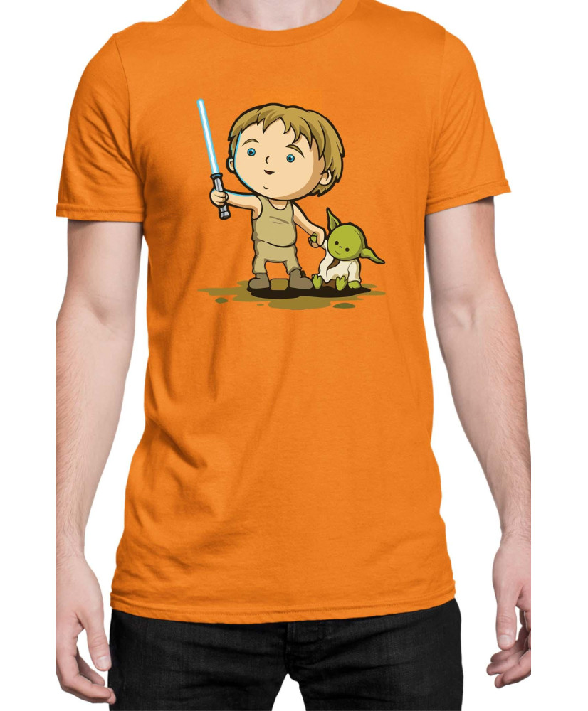 Мъжка Тениска Star Wars Luke Yoda