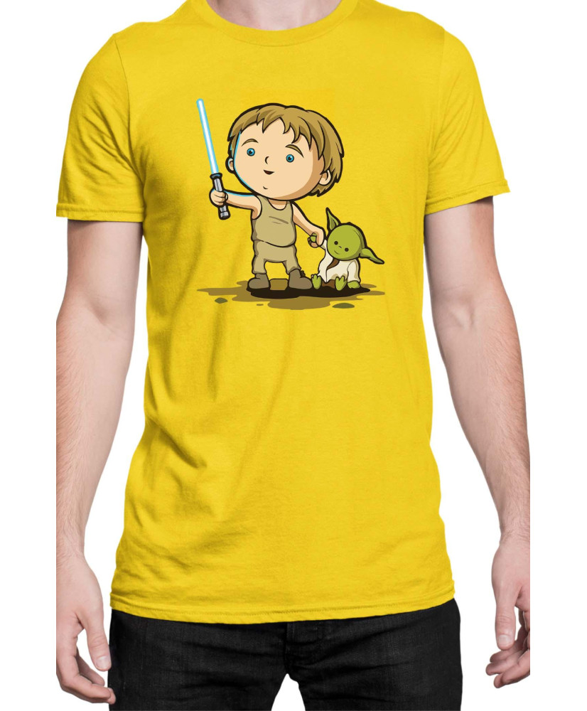 Мъжка Тениска Star Wars Luke Yoda