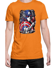 Мъжка Тениска Marvel Universe Super Heroes Captain America Chibi