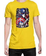 Мъжка Тениска Marvel Universe Super Heroes Captain America Chibi