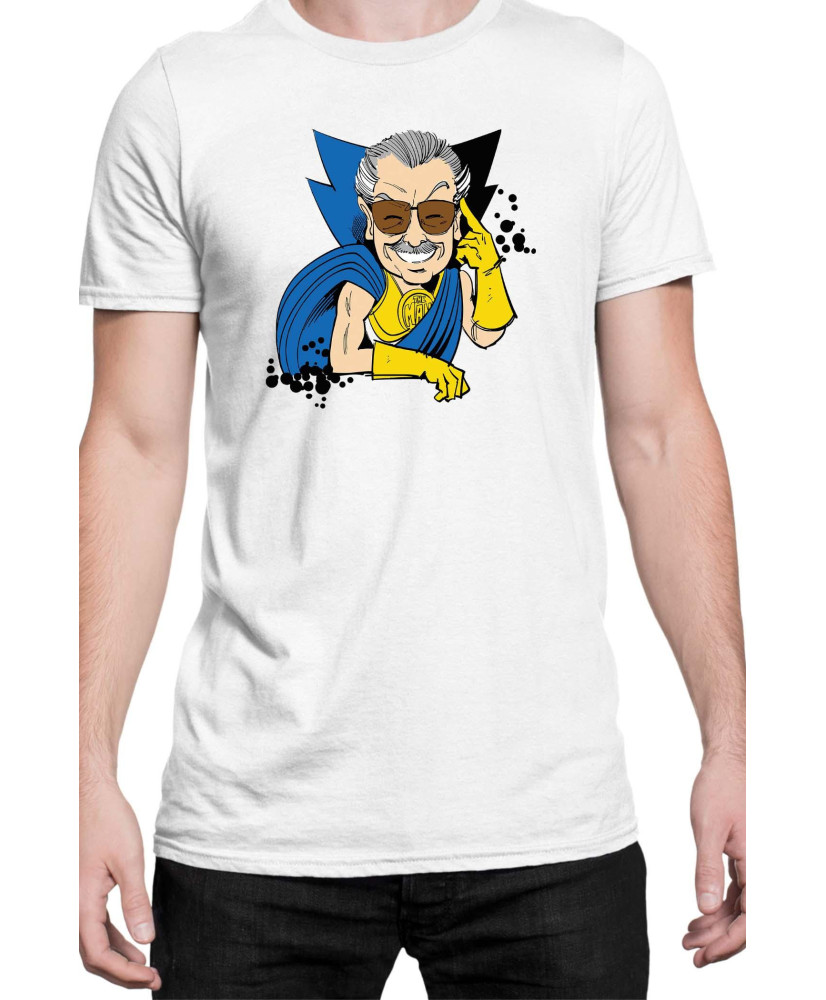 Мъжка Тениска Marvel Universe Super Heroes Stan Lee Uatu Watchers