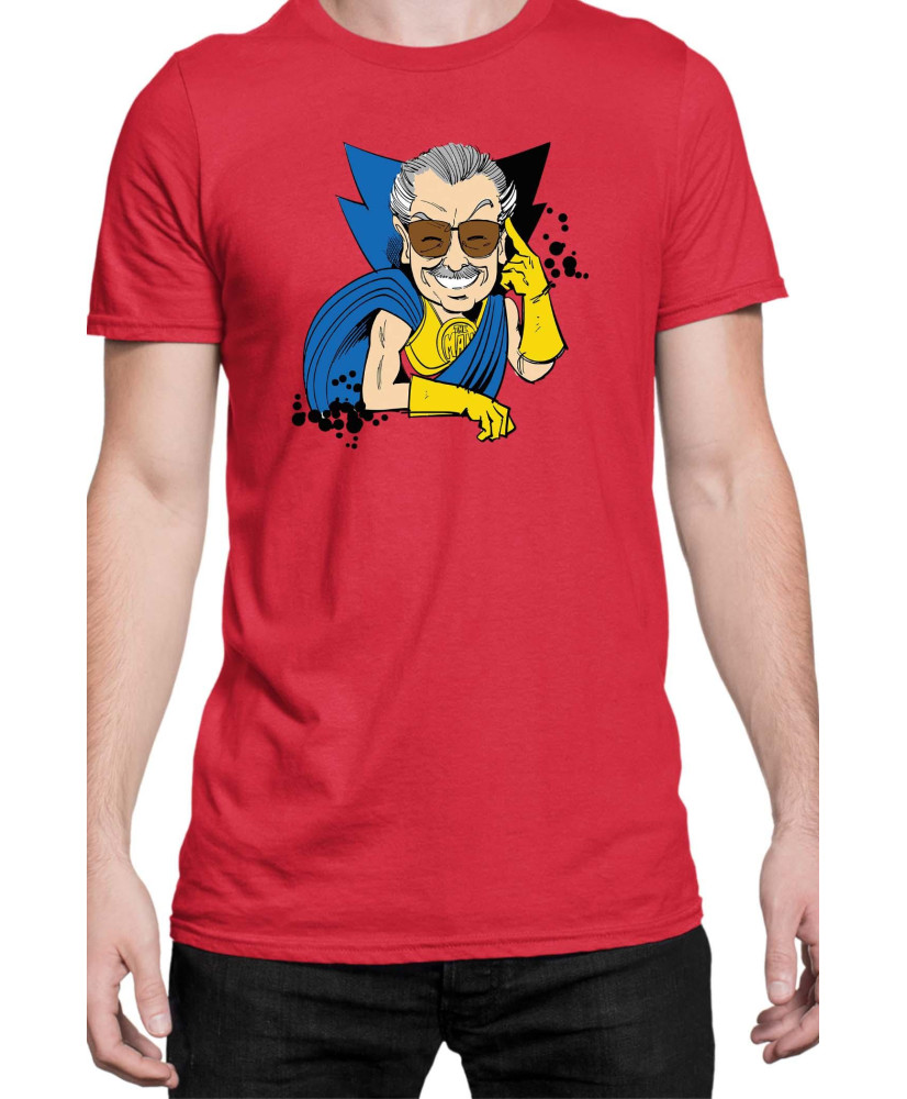 Мъжка Тениска Marvel Universe Super Heroes Stan Lee Uatu Watchers