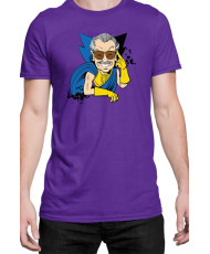 Мъжка Тениска Marvel Universe Super Heroes Stan Lee Uatu Watchers