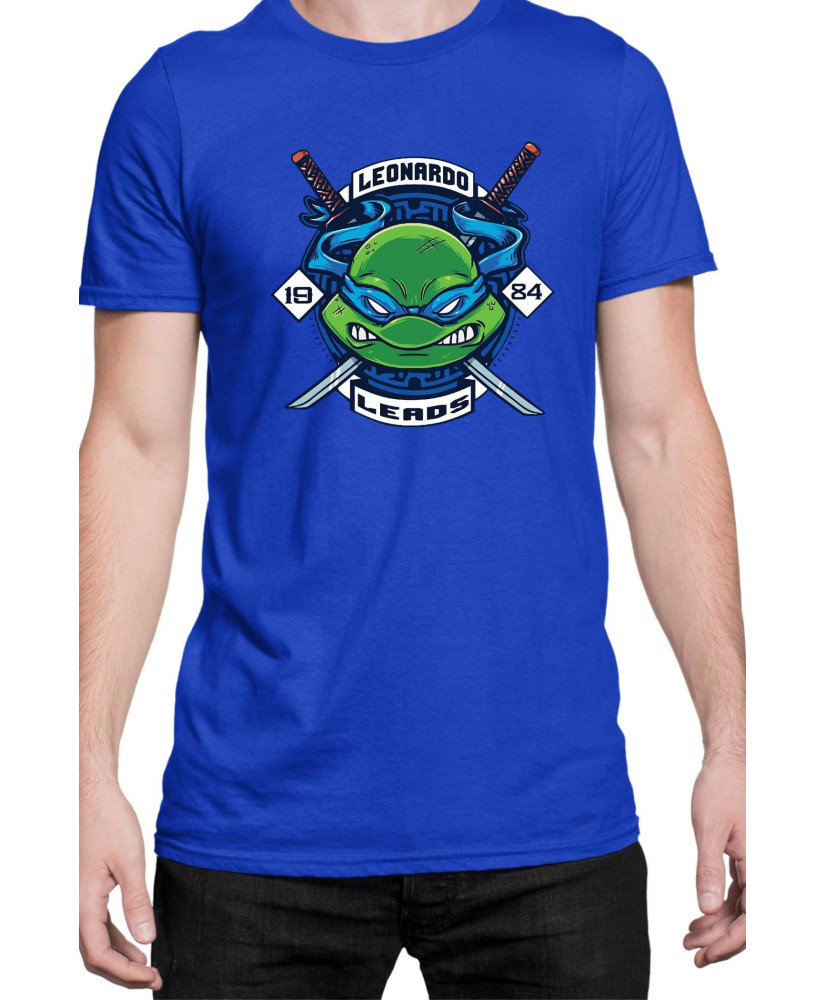 Мъжка Тениска Tmnt Teenage Mutant Ninja Turtles Leonardo Leads