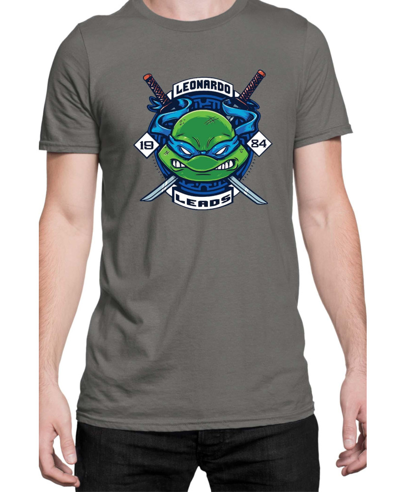 Мъжка Тениска Tmnt Teenage Mutant Ninja Turtles Leonardo Leads
