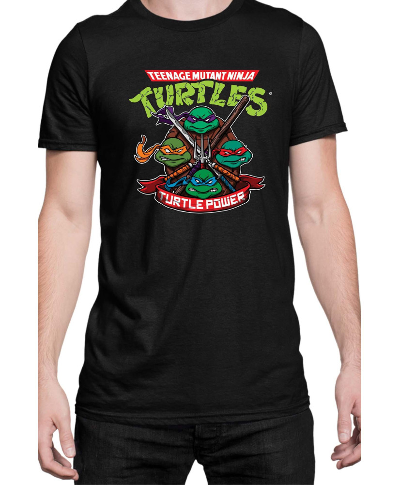 Мъжка Тениска Tmnt Teenage Mutant Ninja Turtles Turtle Power