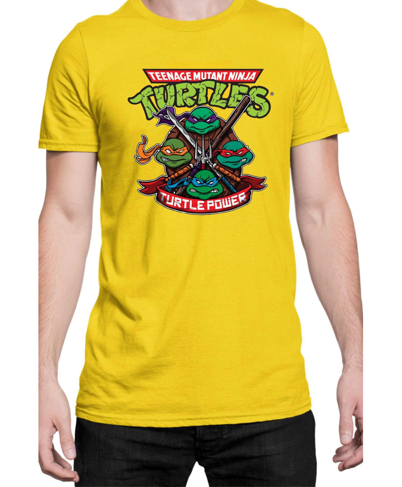 Мъжка Тениска Tmnt Teenage Mutant Ninja Turtles Turtle Power