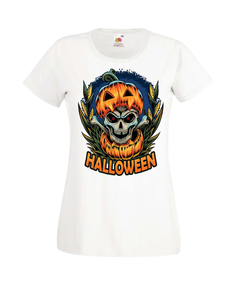 Дамска Тениска Хелоуин Вси Светии Halloween Halloween, October, Pumpkin, Spooky, Witch, Ghost, Candy, Trick Or Treat, Disguise, 