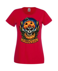 Дамска Тениска Хелоуин Вси Светии Halloween Halloween, October, Pumpkin, Spooky, Witch, Ghost, Candy, Trick Or Treat, Disguise, 