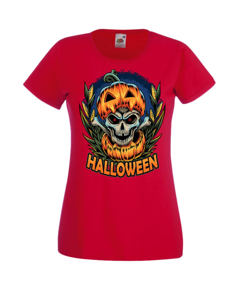 Дамска Тениска Хелоуин Вси Светии Halloween Halloween, October, Pumpkin, Spooky, Witch, Ghost, Candy, Trick Or Treat, Disguise, 