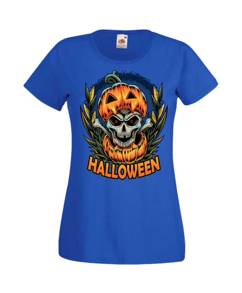Дамска Тениска Хелоуин Вси Светии Halloween Halloween, October, Pumpkin, Spooky, Witch, Ghost, Candy, Trick Or Treat, Disguise, 
