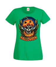 Дамска Тениска Хелоуин Вси Светии Halloween Halloween, October, Pumpkin, Spooky, Witch, Ghost, Candy, Trick Or Treat, Disguise, 