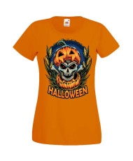 Дамска Тениска Хелоуин Вси Светии Halloween Halloween, October, Pumpkin, Spooky, Witch, Ghost, Candy, Trick Or Treat, Disguise, 