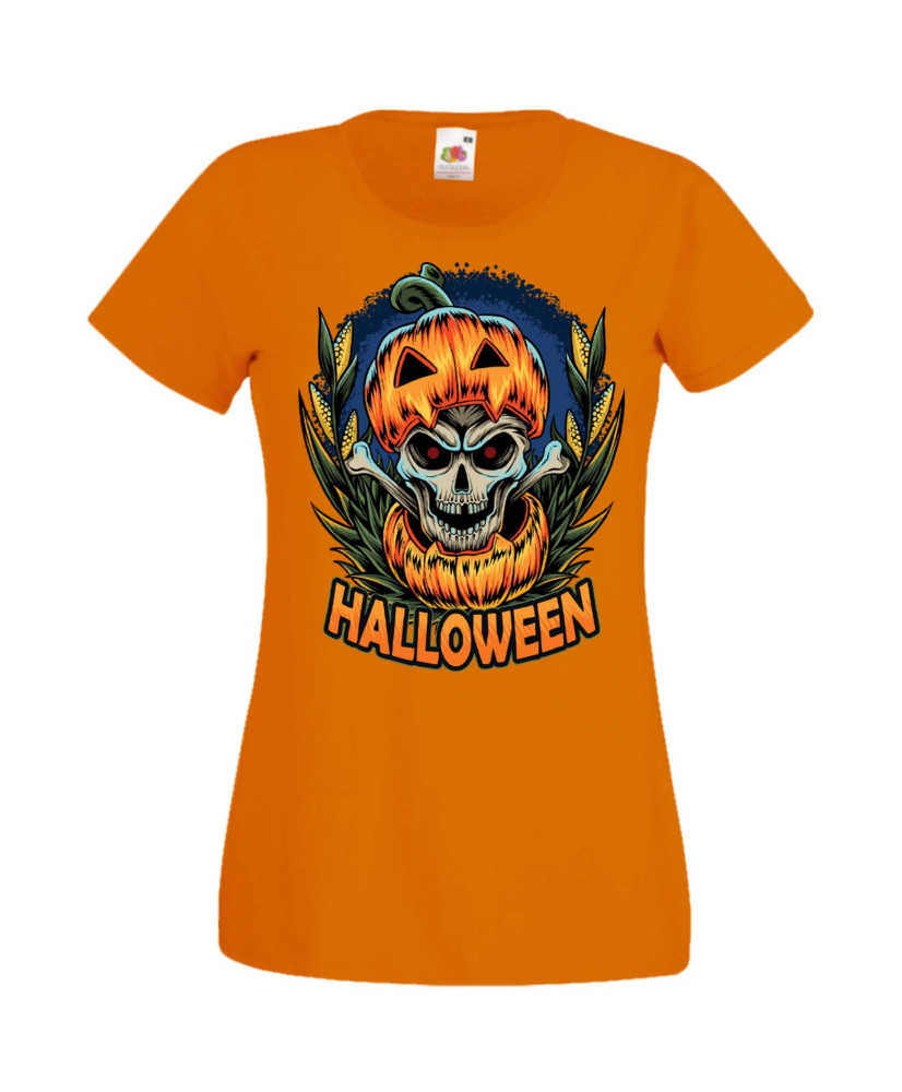 Дамска Тениска Хелоуин Вси Светии Halloween Halloween, October, Pumpkin, Spooky, Witch, Ghost, Candy, Trick Or Treat, Disguise, 
