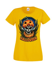 Дамска Тениска Хелоуин Вси Светии Halloween Halloween, October, Pumpkin, Spooky, Witch, Ghost, Candy, Trick Or Treat, Disguise, 