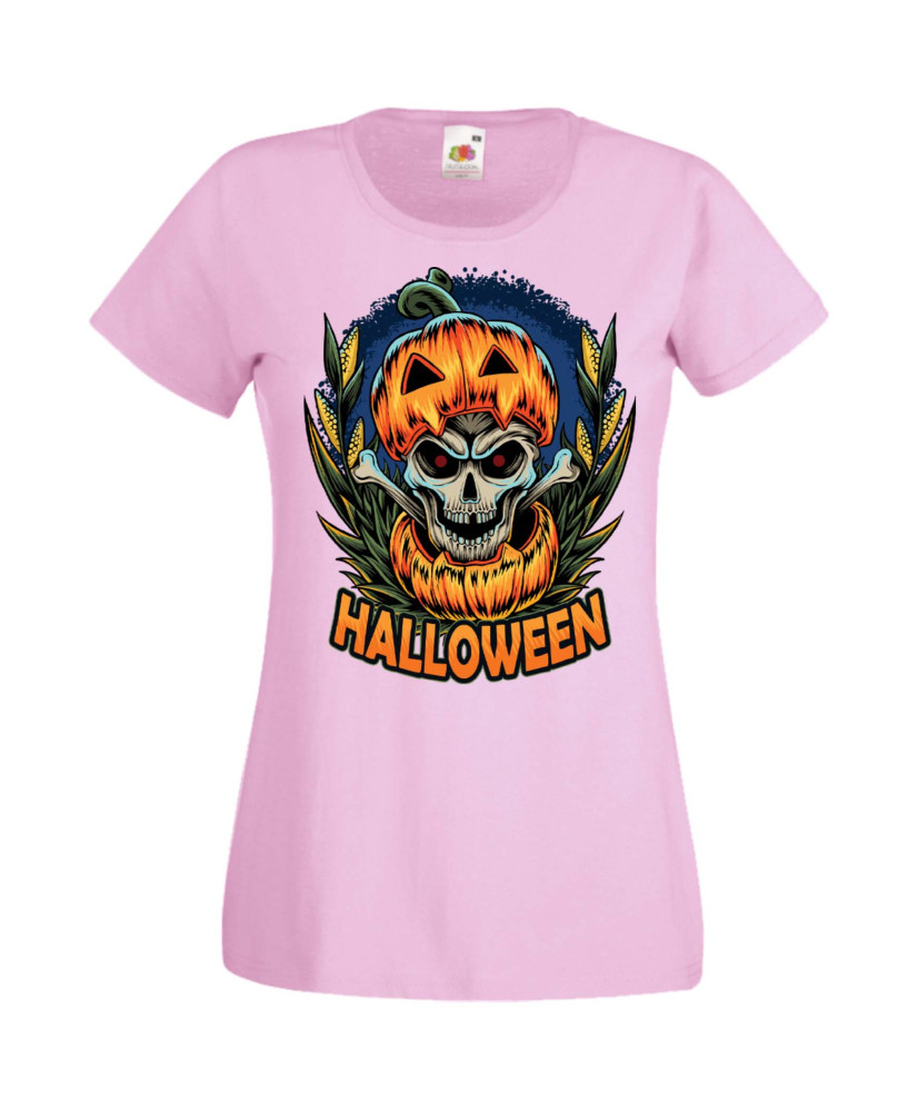 Дамска Тениска Хелоуин Вси Светии Halloween Halloween, October, Pumpkin, Spooky, Witch, Ghost, Candy, Trick Or Treat, Disguise, 