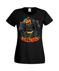 Дамска Тениска Хелоуин Вси Светии Halloween Halloween, October, Pumpkin, Spooky, Witch, Ghost, Candy, Trick Or Treat, Disguise, 