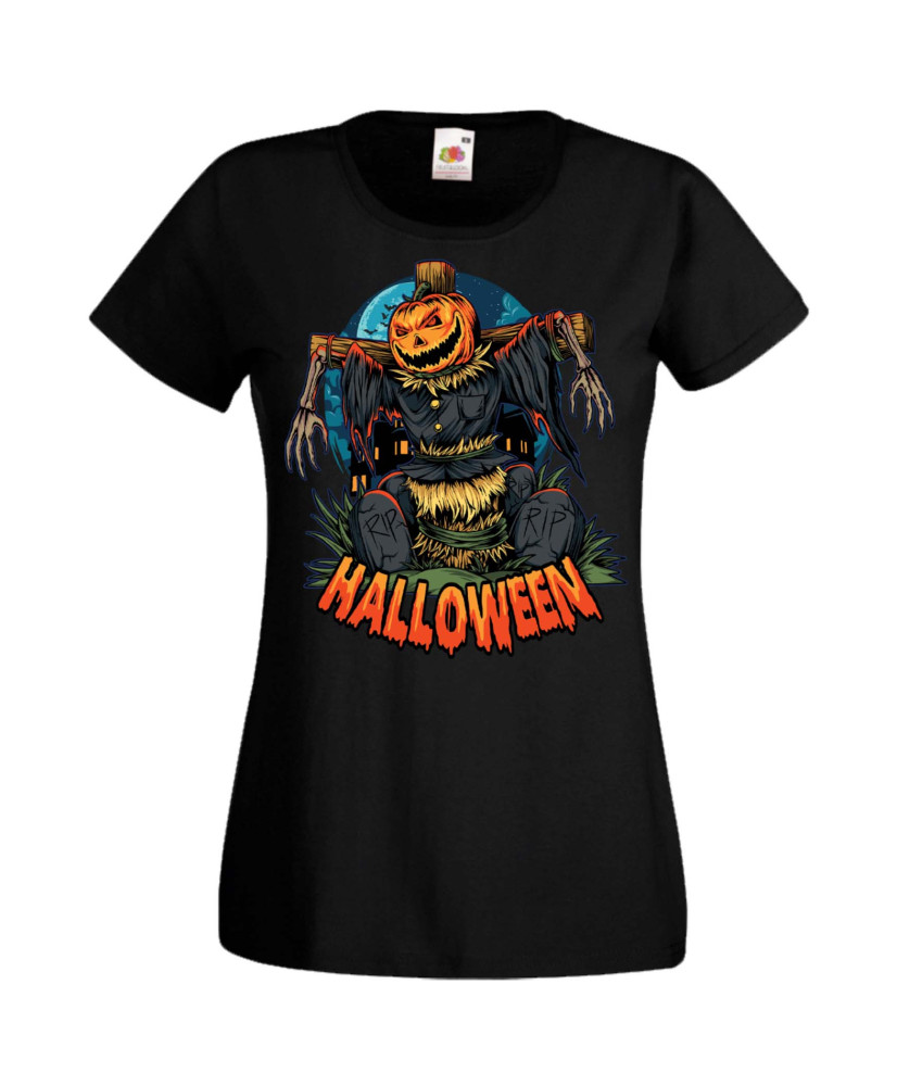 Дамска Тениска Хелоуин Вси Светии Halloween Halloween, October, Pumpkin, Spooky, Witch, Ghost, Candy, Trick Or Treat, Disguise, 