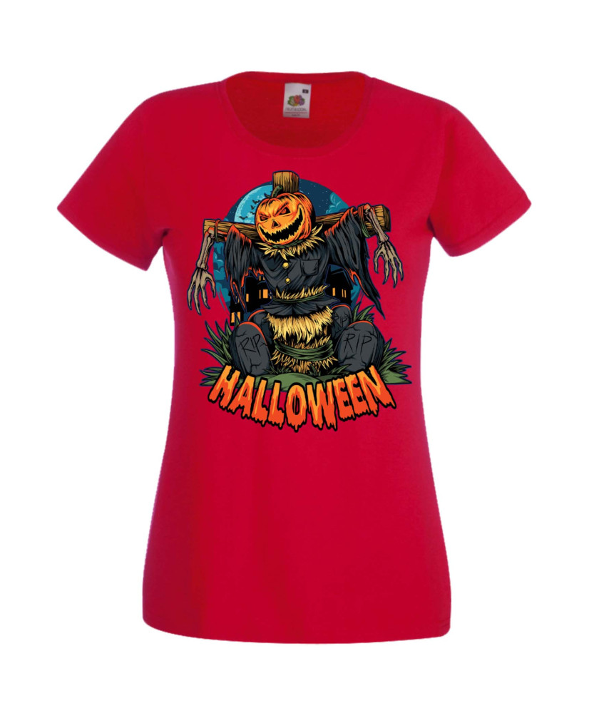 Дамска Тениска Хелоуин Вси Светии Halloween Halloween, October, Pumpkin, Spooky, Witch, Ghost, Candy, Trick Or Treat, Disguise, 