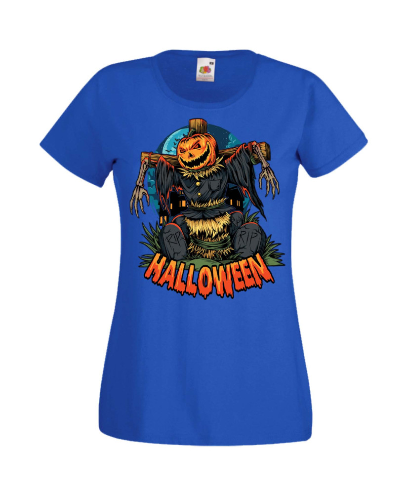 Дамска Тениска Хелоуин Вси Светии Halloween Halloween, October, Pumpkin, Spooky, Witch, Ghost, Candy, Trick Or Treat, Disguise, 