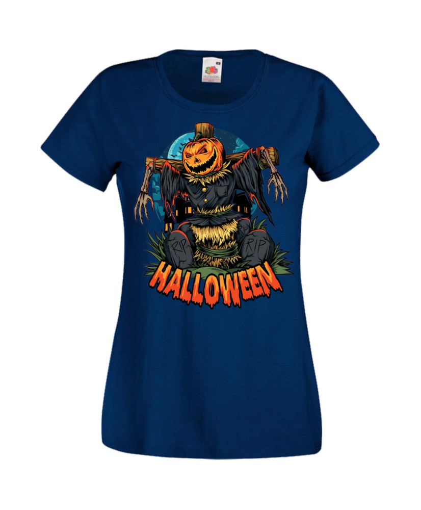 Дамска Тениска Хелоуин Вси Светии Halloween Halloween, October, Pumpkin, Spooky, Witch, Ghost, Candy, Trick Or Treat, Disguise, 