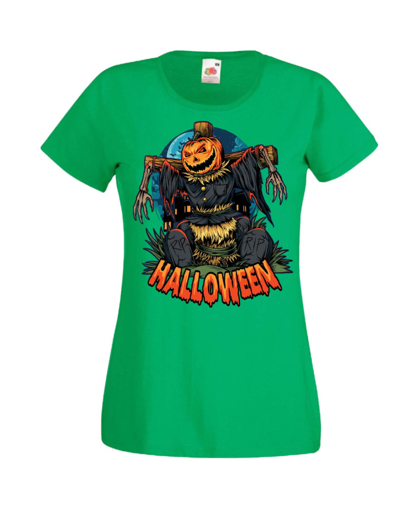 Дамска Тениска Хелоуин Вси Светии Halloween Halloween, October, Pumpkin, Spooky, Witch, Ghost, Candy, Trick Or Treat, Disguise, 